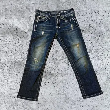 Miss Me 헤이세이 Y2K 큐빅 데님 팬츠 90s 00s