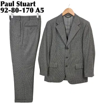 Paul Stuart 수트 셋업 92-80-170 A5 하운드투스 체크