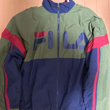 FILA 나일론 자켓 카키 네이비 XL
