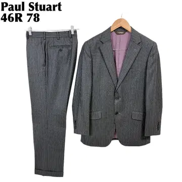 [새상품급] Paul Stuart 수트 셋업 46R/78 안감 보라색