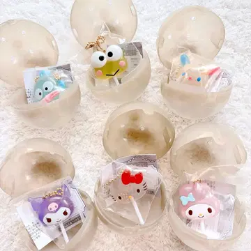 산리오 캐릭터즈 컬러풀 캔디 참 전 6종 컴플리트 세트
