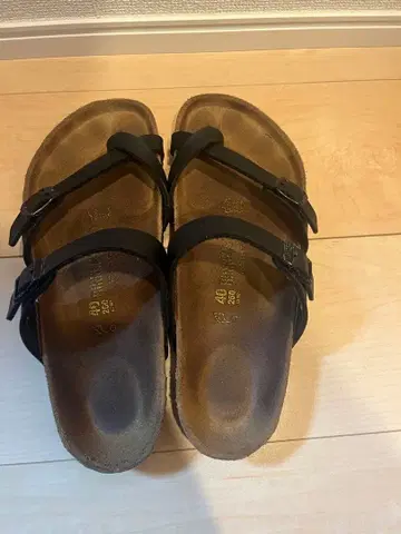 옐로우 컬러 Birkenstock Mayari 26.0cm 블랙 마야리