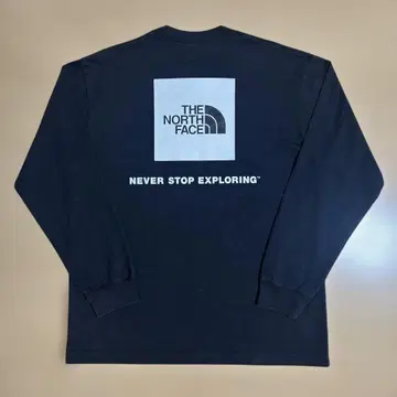 THE NORTH FACE 블랙 롱 티셔츠 남성용 L NT82131
