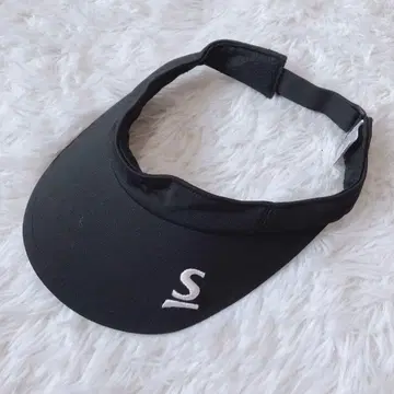 새상품급 스릭슨 선바이저 모자 골프 캡 블랙 로고 프리 사이즈