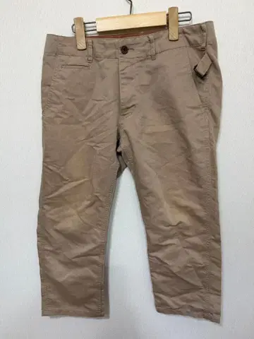 Dickies 치노 팬츠 크롭 팬츠 베이지 남성용