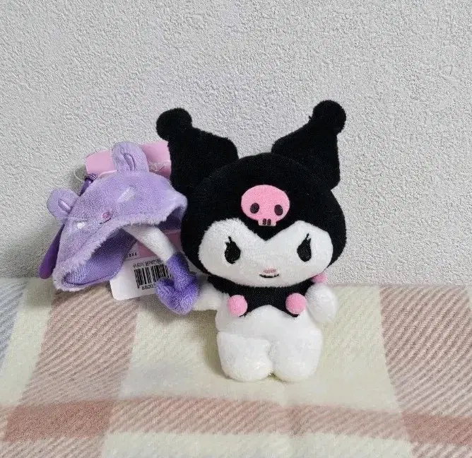 산리오 쿠로미 레인 우산 인형 키링