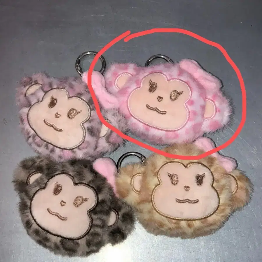 [새상품] 마이페이브아카이브 마페아 몽키 키링 핑크