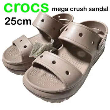 [ 미사용 새상품 ] Crocs 택 포함 메가 크러쉬 샌들 25cm