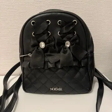 NOEMIE 레이스업 퀼팅 백팩
