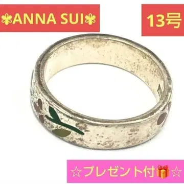 [ ANNA SUI ] 안나수이 반지 실버 SV925 13호 꽃무늬
