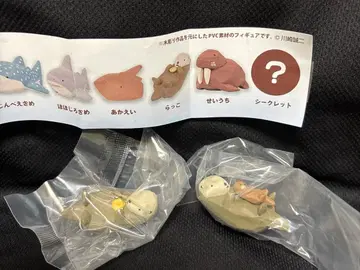 카와사키 세이지의 나무 조각 동물 마스코트 피규어 3 해달 시크릿