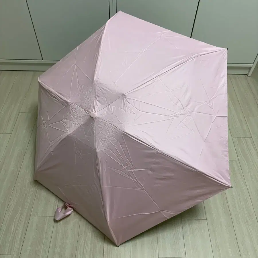 핑크색 접이식 양산