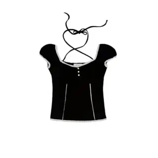 뉴얼린 Liz shirring lace button Blouse 블랙 | 블라우스 | 번개장터