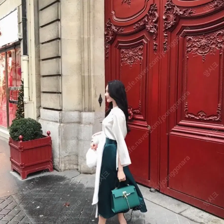 라벨르블랑 리츠 그린 스커트