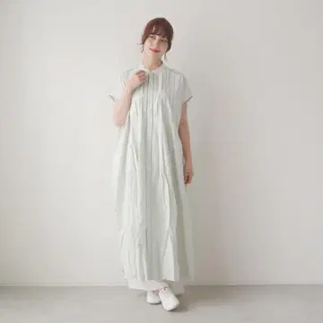 INDIA INDUSTRY 핀턱 셔츠 원피스 택 포함 새상품