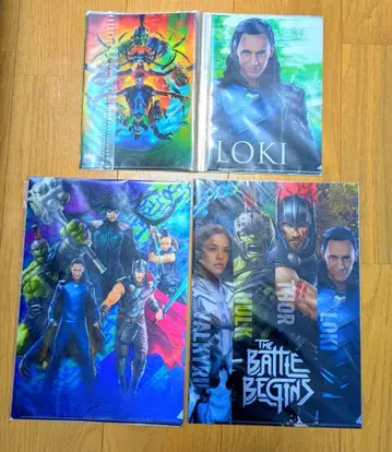 MARVEL 마이티 토르: 라그나로크 클리어 파일 세트