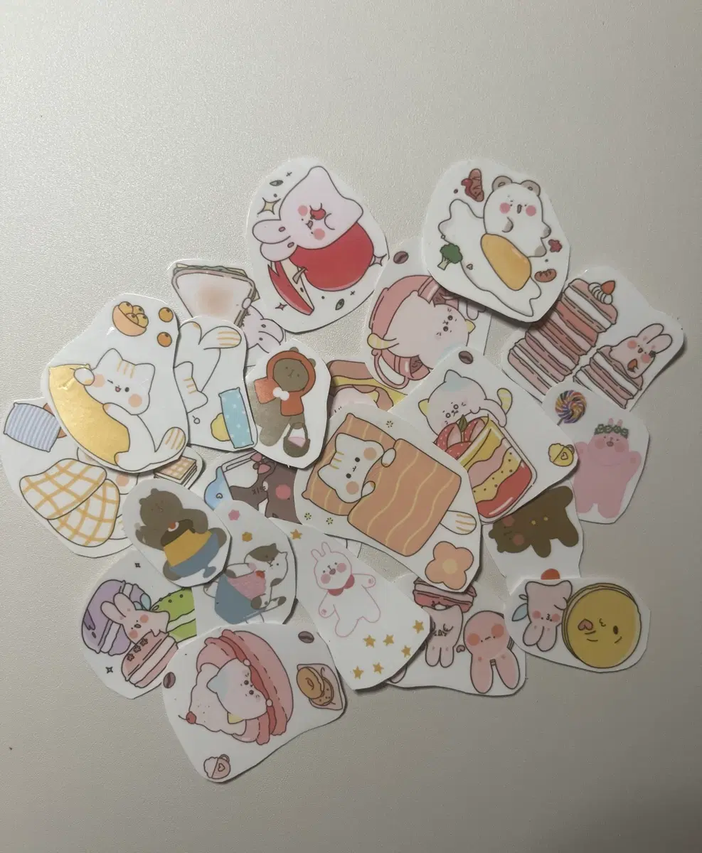 조각 스티커 세트