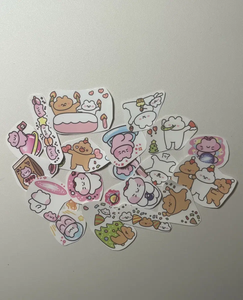 조각 스티커 세트