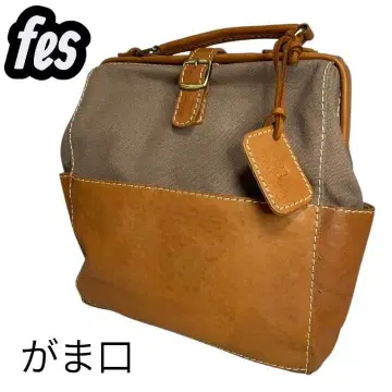 새상품급 fes 페스티벌 백팩 가방 팩 가죽 천연 가죽 캔버스 가마구치 대용량