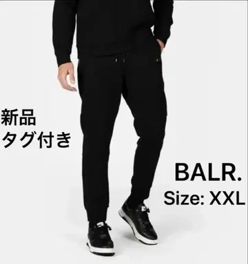 택 포함 새상품 BALR. 보라 스웨트 팬츠 블랙 XXL 사이즈