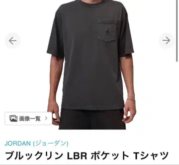 택 포함 새상품 정가 6270엔 JORDAN BRAND 포켓 T셔츠 그레이