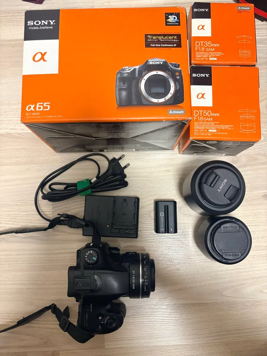 소니 A65,DT35.8, DT50.8, DT55-200 풀셋팝니다
