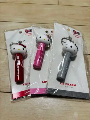 3COINS HELLO KITTY 립 참 3색 세트