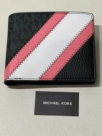 MICHAELKORS 스트라이프 접이식 지갑