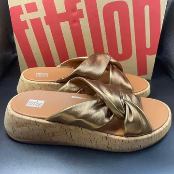 [ 미사용 ] FitFlop F-MODE LEATHER CORK 23.3cm