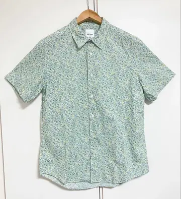 PAUL SMITH 폴스미스 반팔 미니 꽃무늬 올 패턴 셔츠 L 사이즈 무료배송/