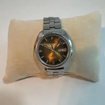[ 가동품 ] SEIKO 5 ACTUS 자동 와인딩 데이데이트 브라운 다이얼