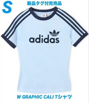 택 포함 새상품 완판템 [ adidas ] W GRAPHIC CALI 셔츠 / S
