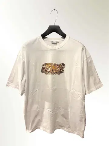 00s FILA Y2K 주얼리 그래픽 티셔츠 L 더블 스티치