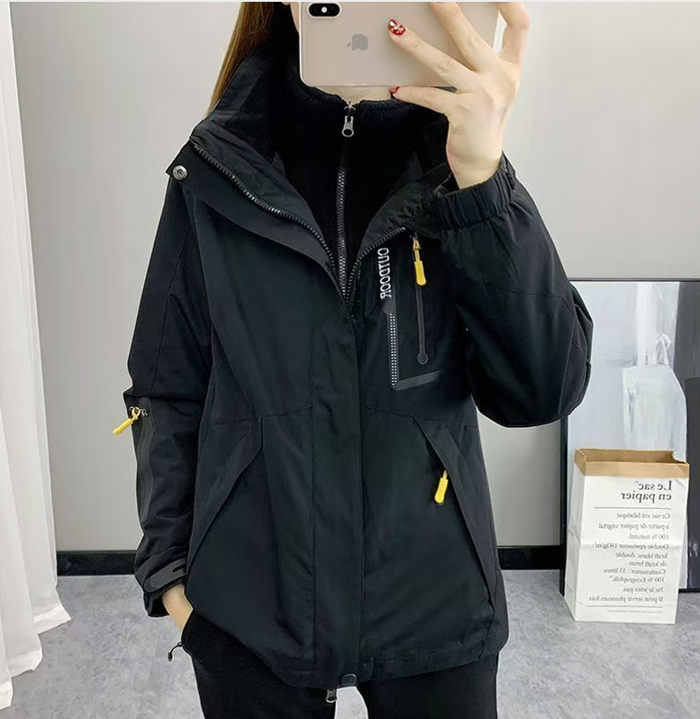블랙 등산 재킷L