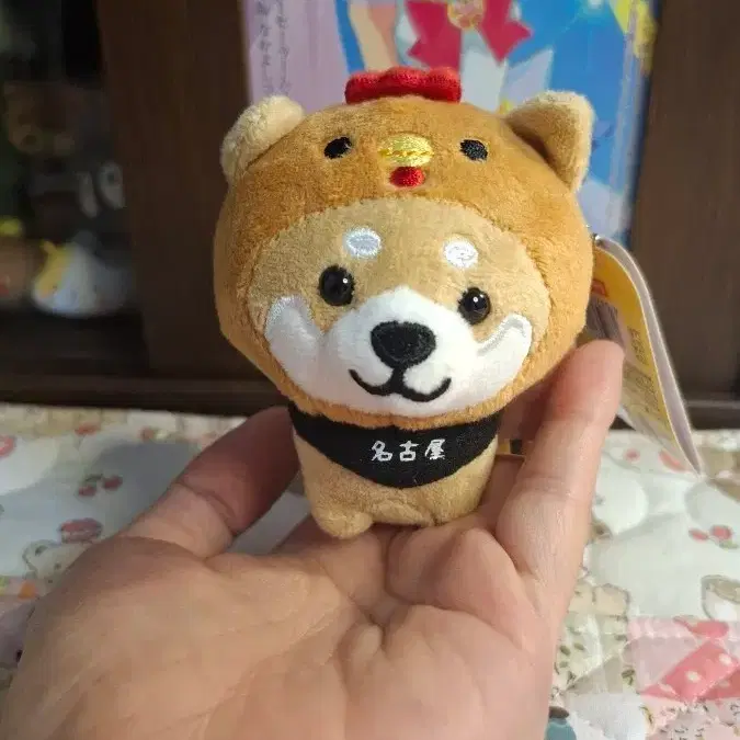 일본 나고야 시바견 강아지 닭 인형 키링