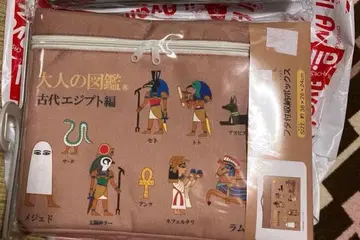 어른의 도감 뚜껑 포함 수납 박스 고대 이집트 편 아베일
