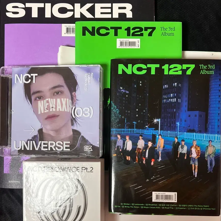 (일괄) NCT 127 앨범 스티커, 유니버스, 레조넌스 앨범