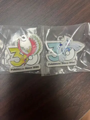 포켓몬 30주년 메탈 참 메지루시 액세서리 루기아 호우오우