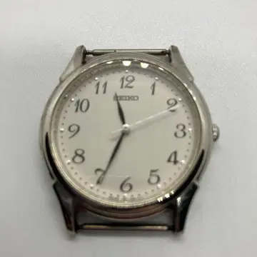 새상품급 작동품 SEIKO 세이코 쿼츠 손목시계 화이트 다이얼 아라비아 숫자