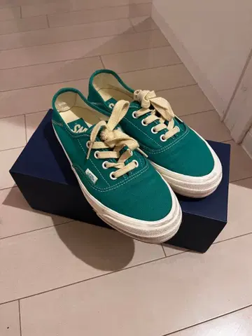 VANS 반스 오센틱 스니커즈 그린 새상품급