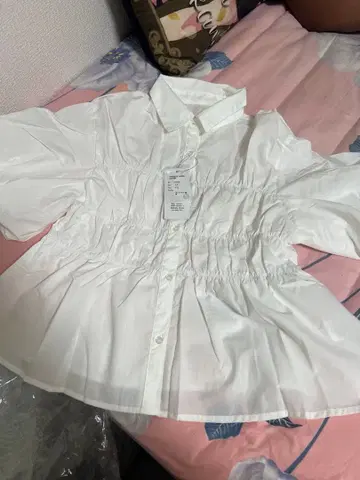 VIS 셔링 벌룬 셔츠