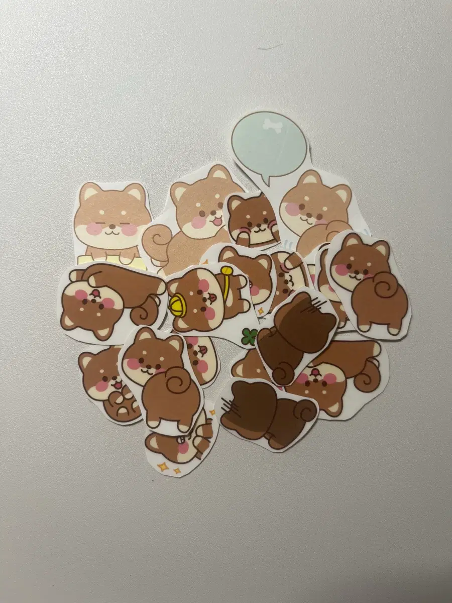 조각 스티커 세트