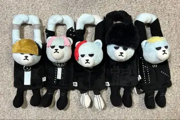 KRUNK BIGBANG 매달리는 봉제 인형 5체 세트 멀티 케이스