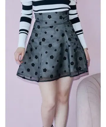 MARY QUANT 꽃무늬 미니 스커트