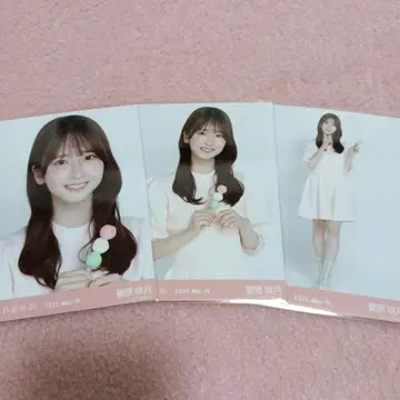 노기자카46 생사진 스가와라 사츠키 벚꽃 컬러 코디 사쿠라 컬러 코디 3종 컴프