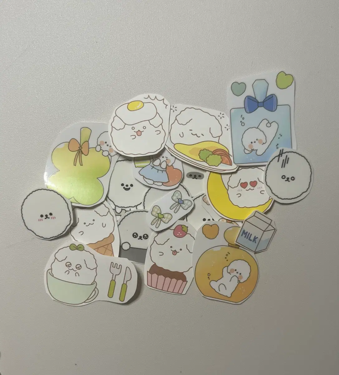 조각 스티커 세트