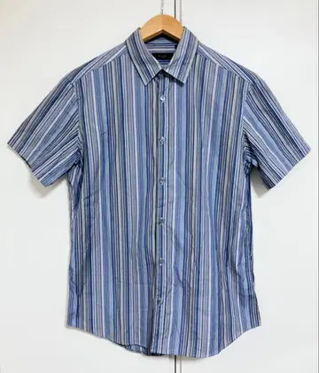 PAUL SMITH LONDON 폴스미스의 멀티 컬러 반팔 스트라이프 셔츠