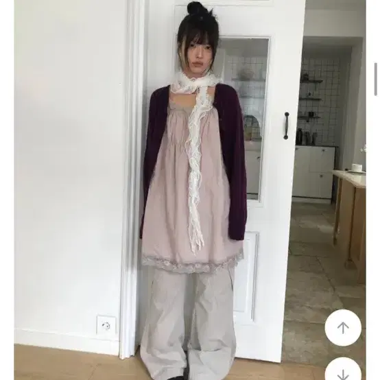 카고 부츠컷 팬츠 크림