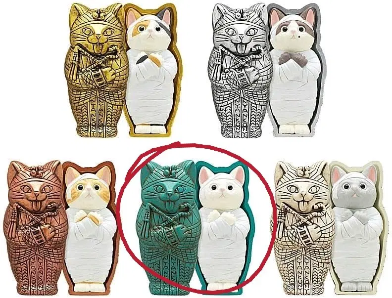 이집트 미라 고양이 가챠 새상품