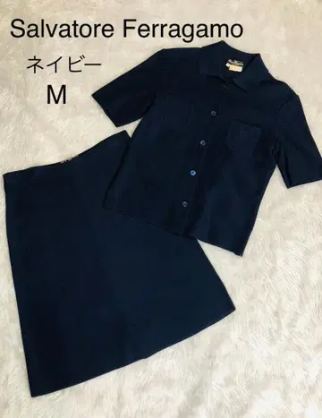 Salvatore Ferragamo 네이비 셋업 M 사이즈